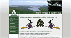 Desktop Screenshot of harzklub-hahnenklee.de