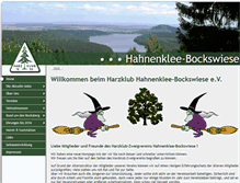 Tablet Screenshot of harzklub-hahnenklee.de